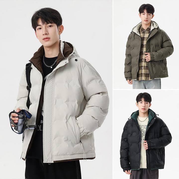 极寒断码高级感棉服男冬季新款加厚保暖防寒面包服上衣外套男生潮