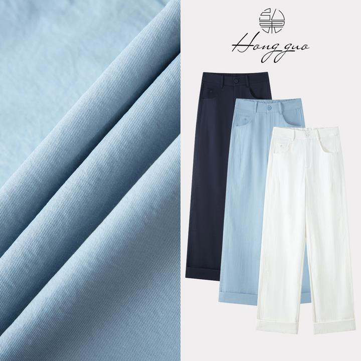 弘果抗皱风琴裤！冰川凉感不易皱蛋白九分裤显瘦百搭直筒裤