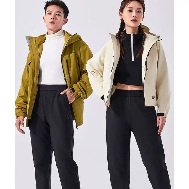 登峰蓄热裤新款男女同款光变加绒防风防水大板加厚拉链口袋保暖裤