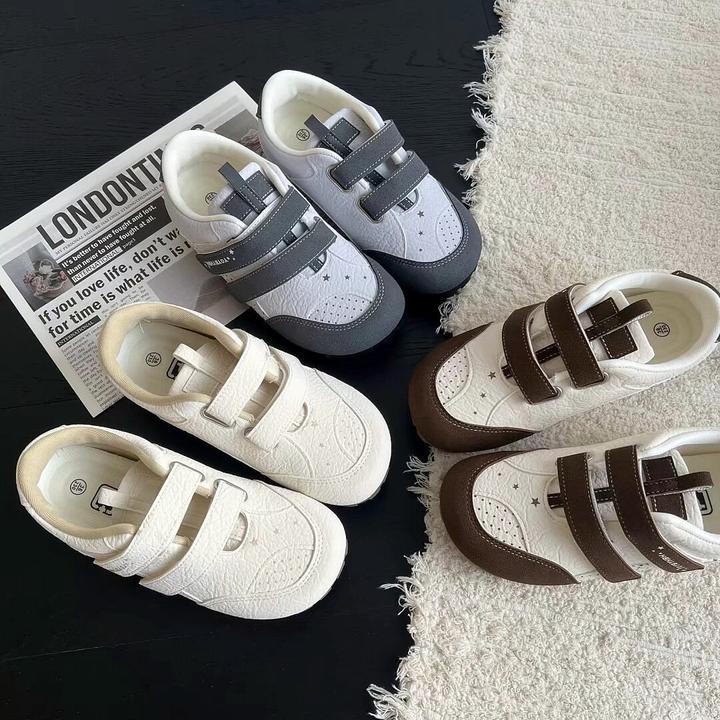 魔术贴小白鞋女款2025新款夏季百搭休闲板鞋复古ins小众德训鞋子