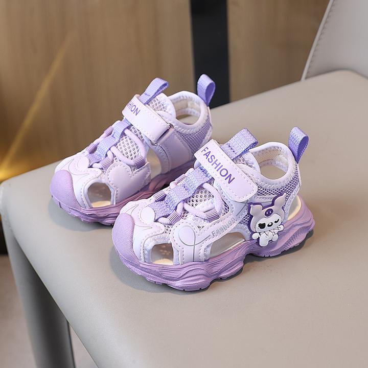 库洛米女童鞋子儿童夏季鞋子小童公主鞋女孩鞋子凉鞋宝宝1-6软底