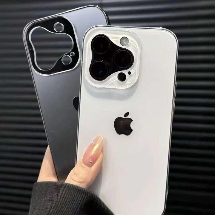 定制太空壳三角镜头秒变16适用苹果15promax手机壳14高级感13轻奢