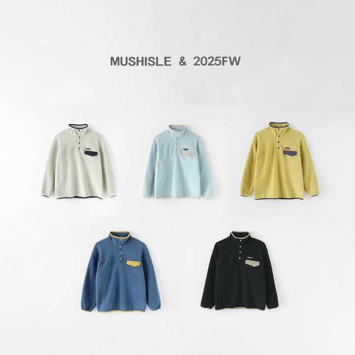 【MUSHISLE】阿又冬季童装儿童男童中大童奥利绒立领撞色卫衣85013D