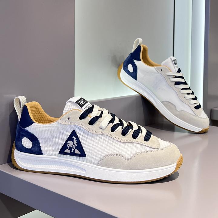 大公鸡男鞋夏季新款网面透气低帮系带男士休闲透气布面低帮阿甘鞋