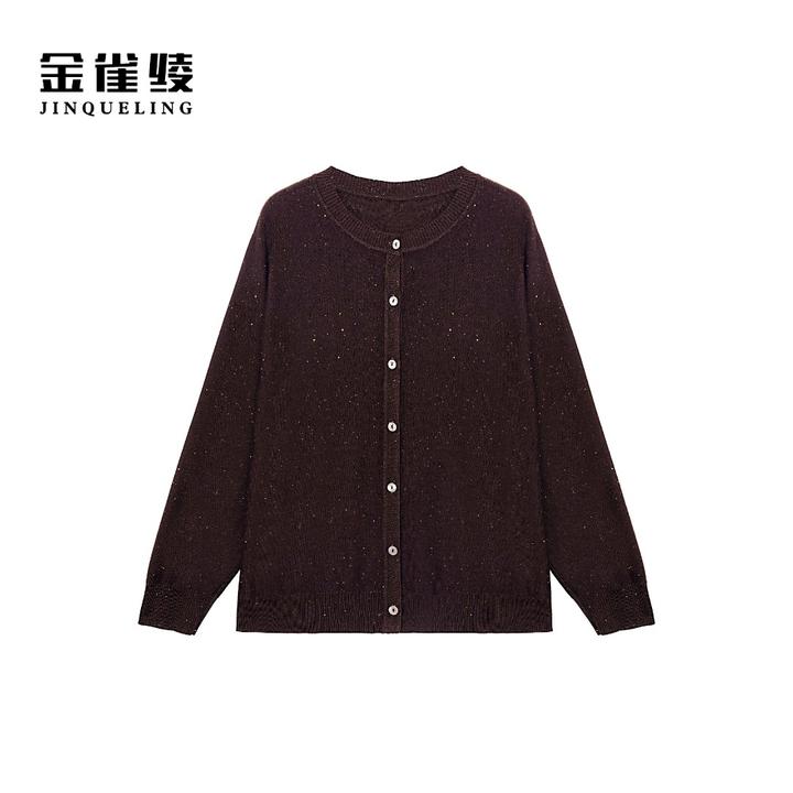 金雀绫【梦幻星空】时尚轻奢百搭针织加宽加大针织衫SZAK3THL104