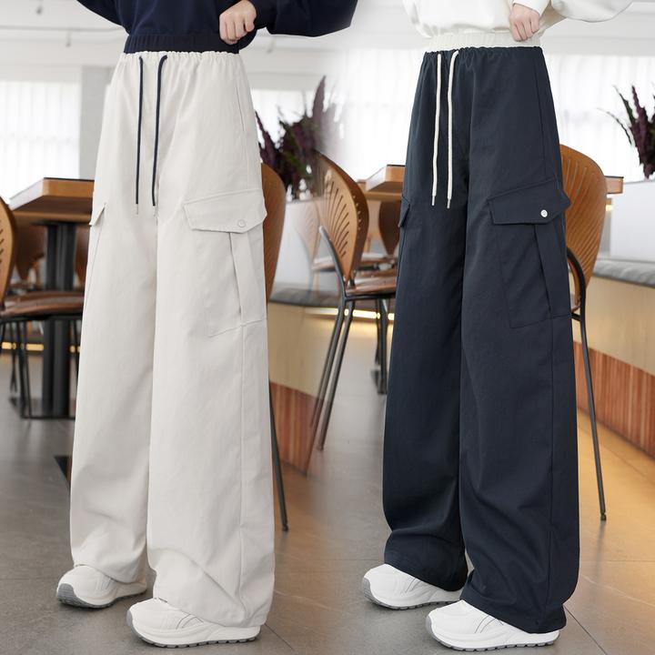 女大童工装裤春秋款2025新款青少年初高中生女孩秋装宽松休闲长裤