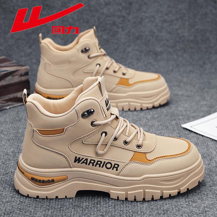 回力高帮马丁靴男鞋2025新款秋季户外休闲运动板鞋增高工装潮鞋男