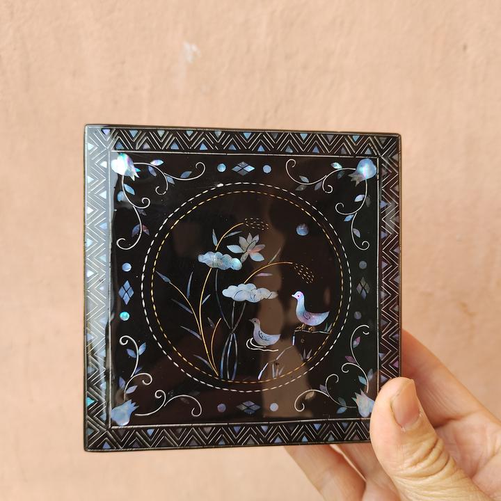 首饰盒螺钿镶嵌手镯盒手串盒纯手工制作工艺品推光漆收藏送外国人