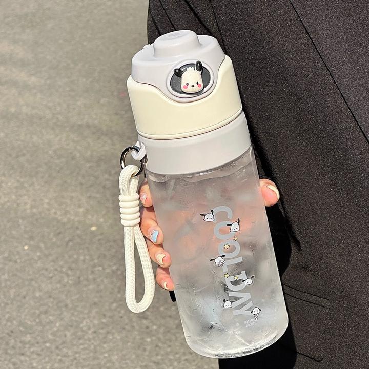 富全喷雾水杯女2025新款夏天学生上学吸管杯子儿童喷水壶大容量