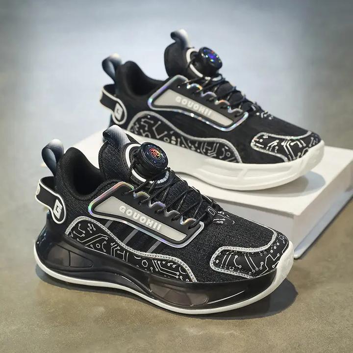 美克新款透气休闲童鞋纽扣轻便软底防滑耐磨儿童鞋