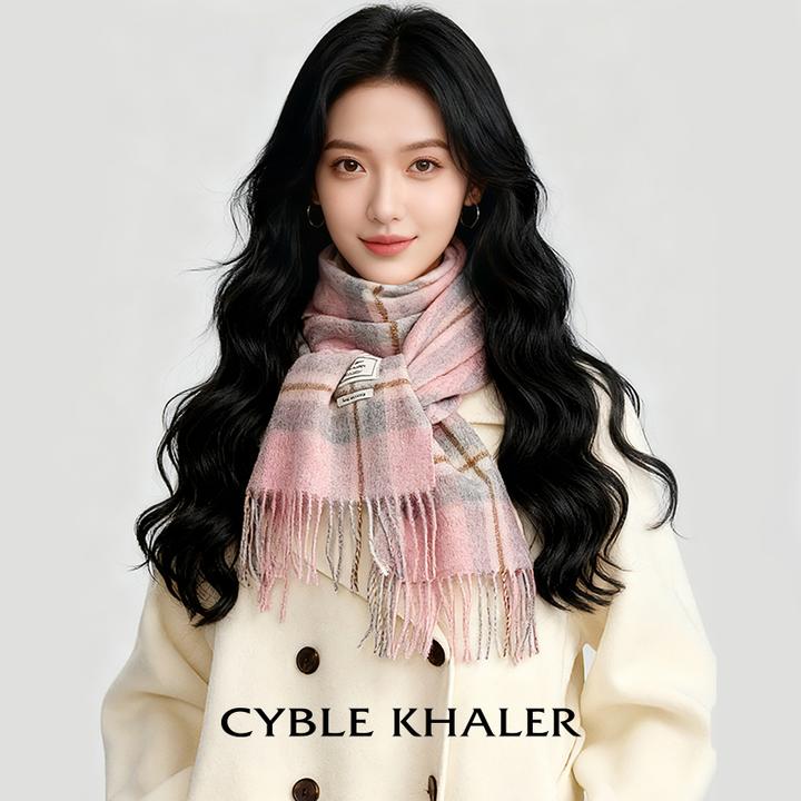 CYBLE KHALER/赛珀凯勒官方正品【生日礼物】男女格子围巾韩版保暖