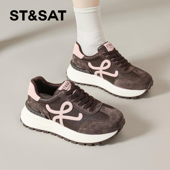 星期六阿甘鞋女款2025新款爆款秋季新款休闲运动鞋百搭超火老爹鞋