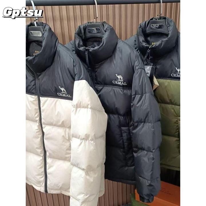 GPTSu时尚百搭男士棉服冬季新款加厚保暖拼接面包服立领外套男装