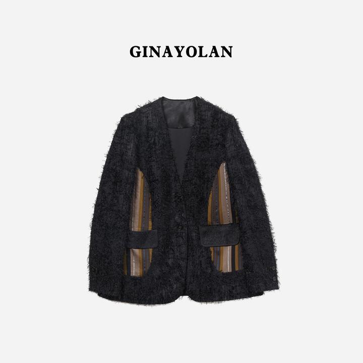 GINAYOLAN/ 瑾颜 | 意大利进口奢华面料时尚精致外套
