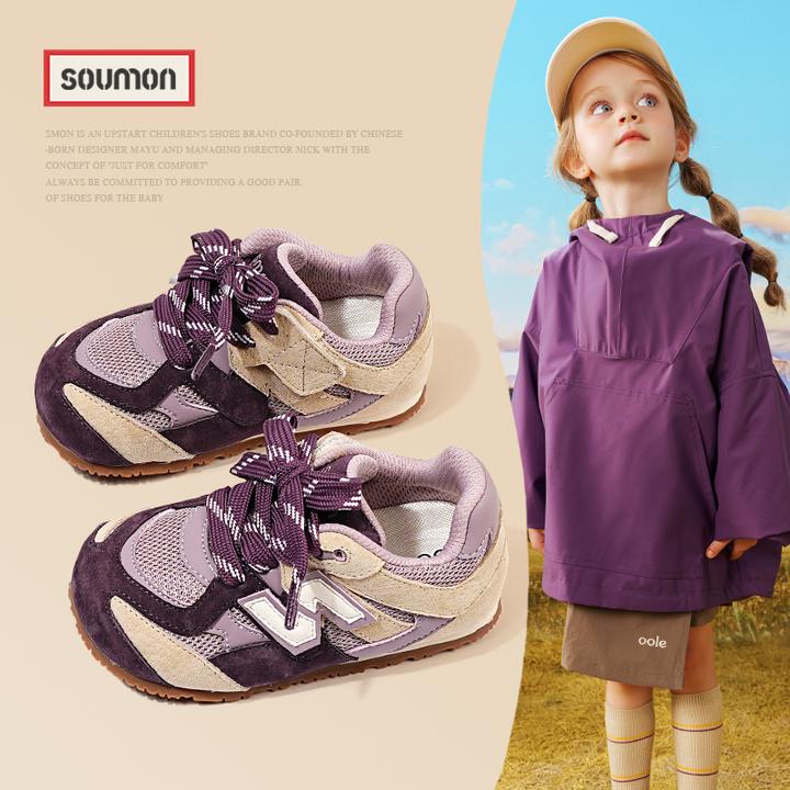 特价SMON透气网面鞋儿童运动鞋2025春秋新款女童德训鞋阿甘鞋子轻