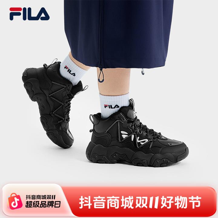 FILA 斐乐情侣鞋中帮猫爪6代老爹鞋男女运动鞋2025春新革面休闲