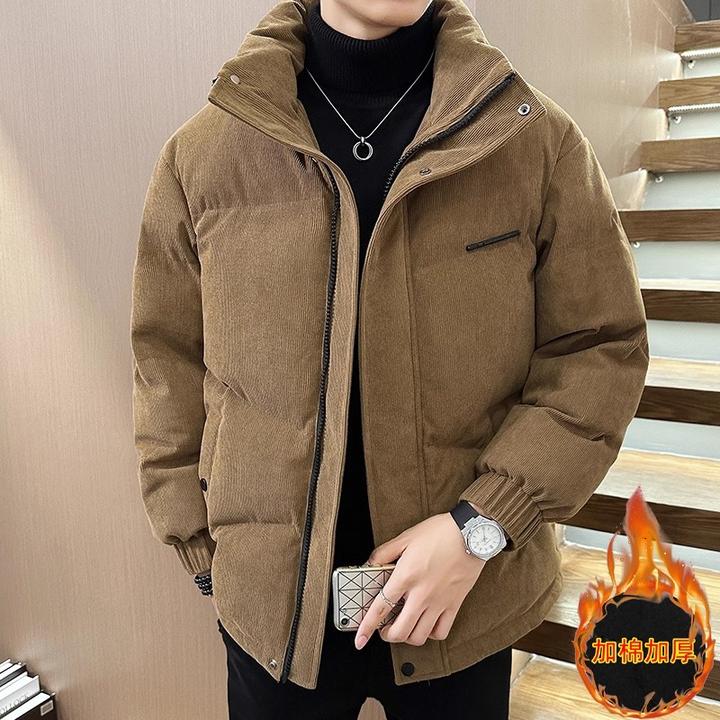仓石一树潮牌立领加厚保暖棉服男士宽松休闲连帽夹克衫高级感男装