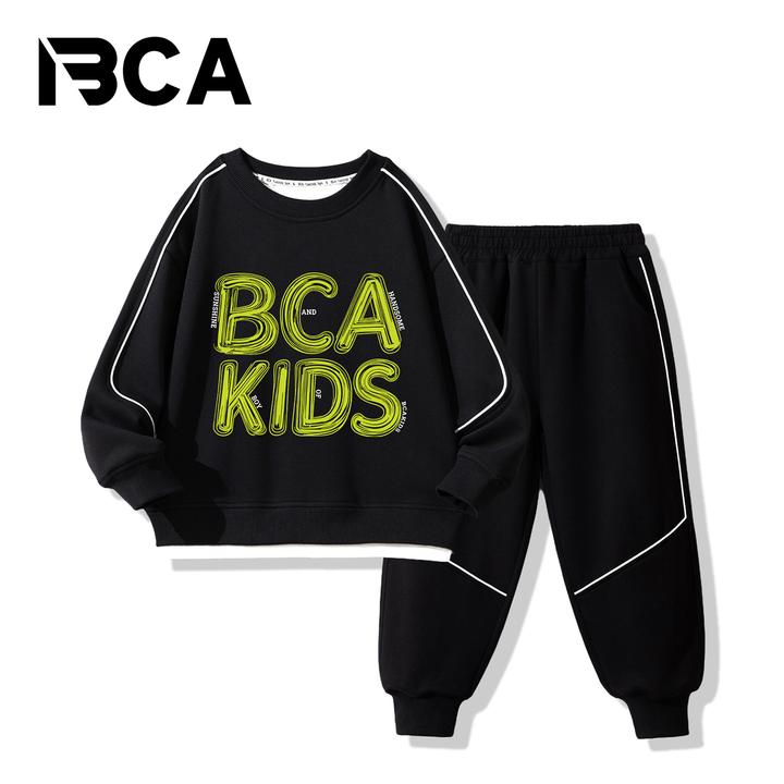 BCA【冠军代言】中大童秋季男童运动卫衣套装假两件S-001+GN-001
