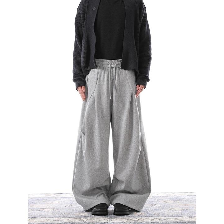 重磅解构设计卫裤男秋季潮牌高街爵士舞弯刀裤子复古宽松运动长裤