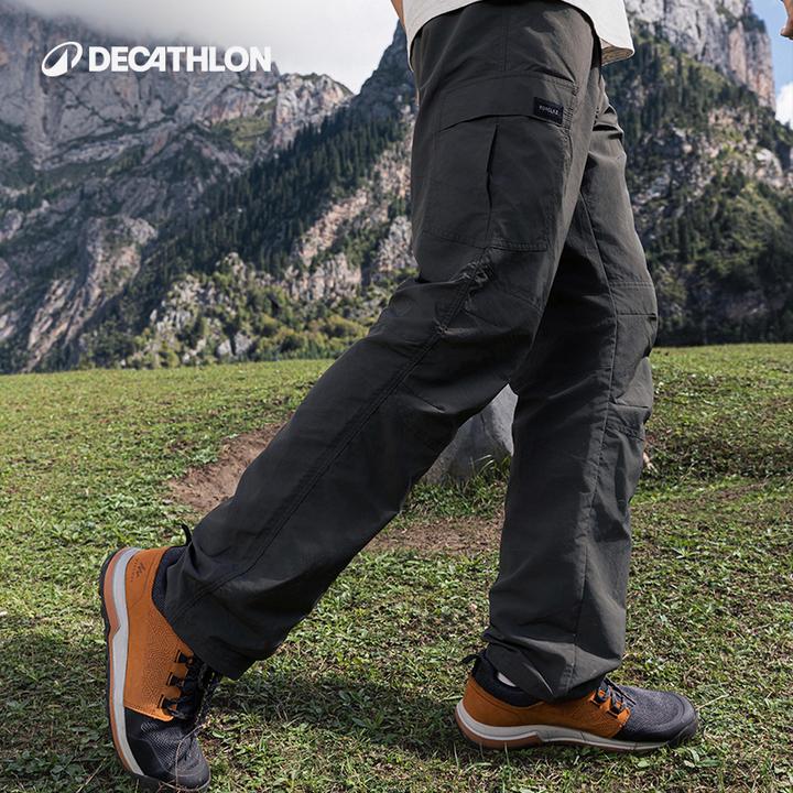 迪卡侬Trek100速干裤男女户外徒步登山裤透气夏日流光风308002