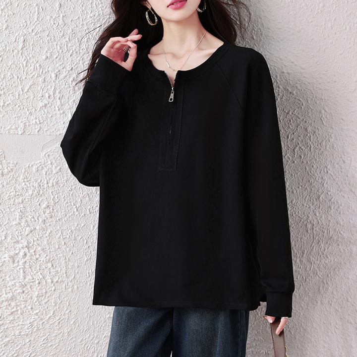 【女神新衣】2025秋季新款大码透气时尚宽松遮肉高级设计感轻奢上衣