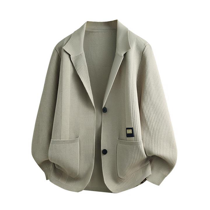 JJ针织开衫男款秋季外穿毛衣外套2025秋季新款商务休闲毛衫上衣