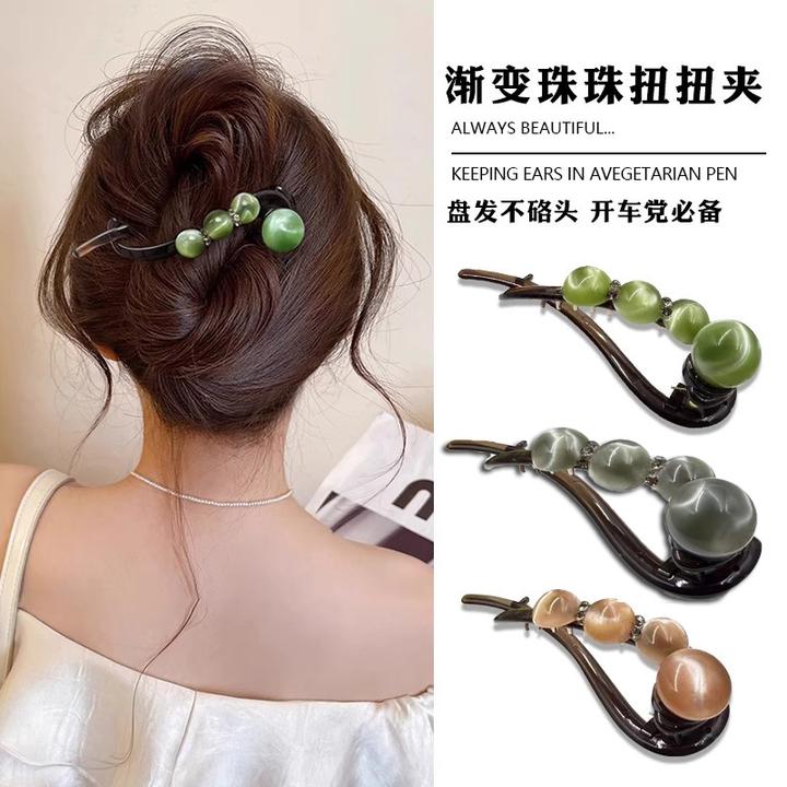 夏天简约随手盘发一字扭扭夹2025新款抓夹发卡夹子头饰网红爆款
