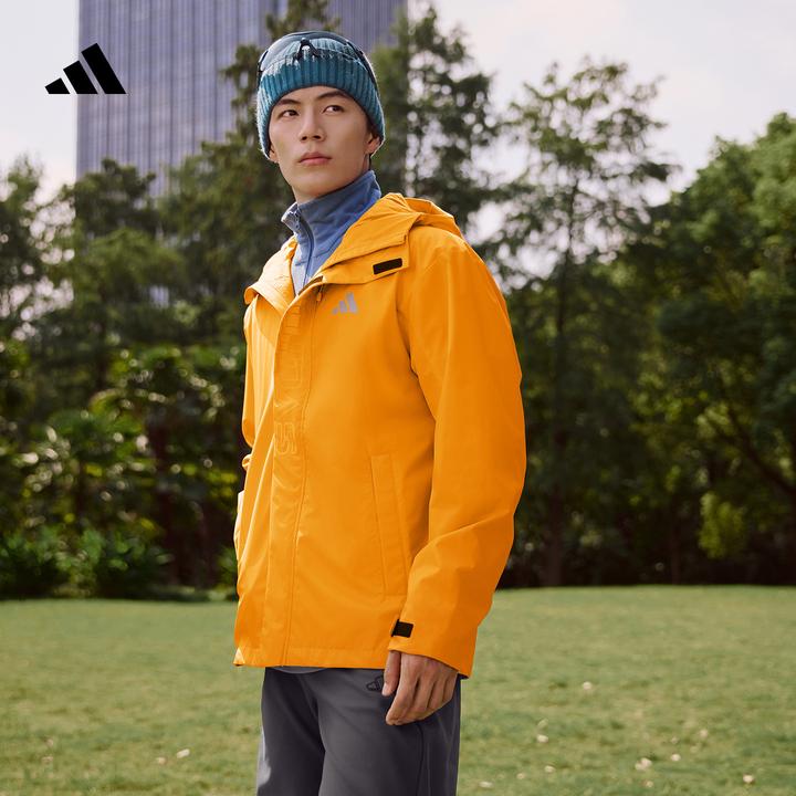 流光风 阿迪达斯 休闲连帽夹克外套男女新款轻运动 adidas KF5235