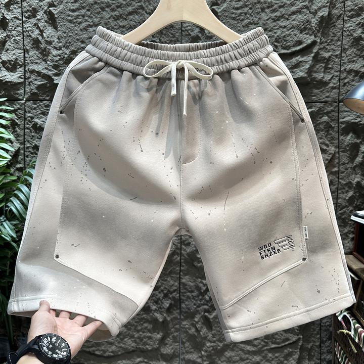 高级感痞帅短裤男款运动外穿五分裤2025夏季新款男脏脏休闲中裤子