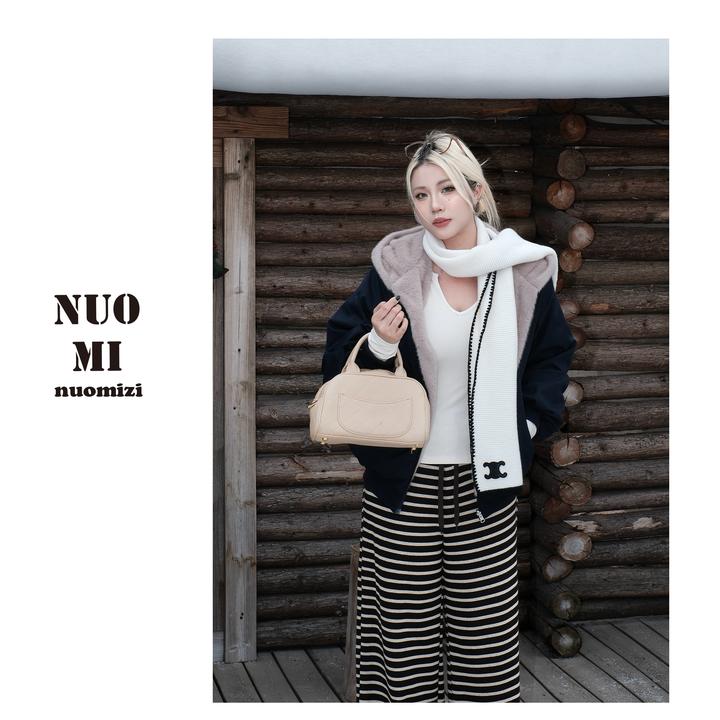 ZOZ糯米子[两面穿！]进阶温暖！仿貂毛两面穿廓形保暖秋冬夹克外套