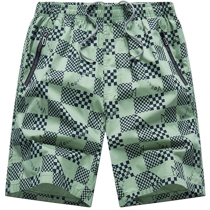 男士短裤外穿纯棉五分裤夏季薄款带拉链宽松大码运动百搭大裤杈子