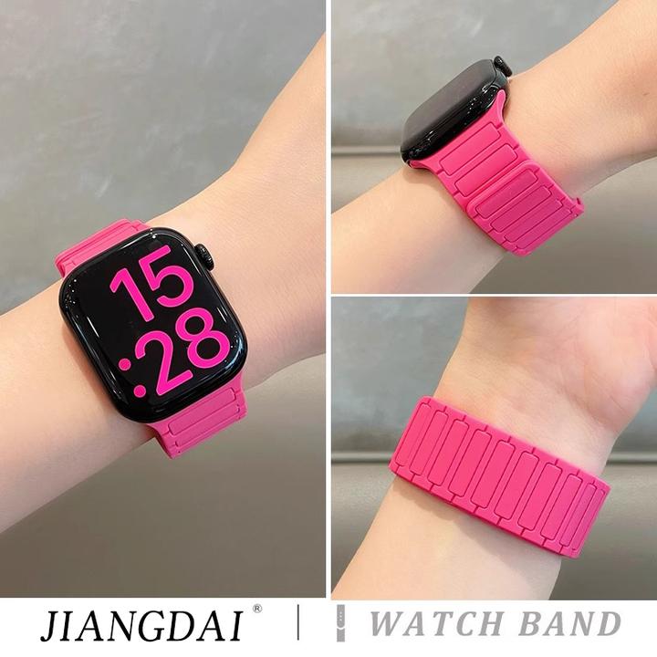 张婧仪同款适用iwatch10表带苹果S9手表applewatch9芭比粉se8新款