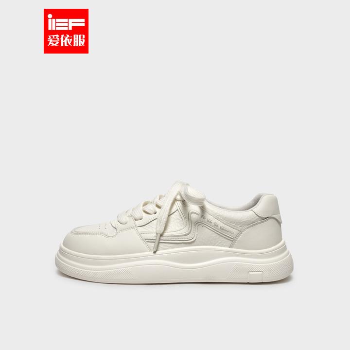 IEF/爱依服女鞋2025秋冬新款韩版时尚通勤休闲百搭低帮平底小白鞋