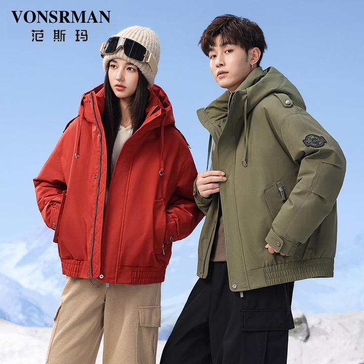 工装短款羽绒服女2025秋季新款加厚小个子百搭户外防风派克服外套