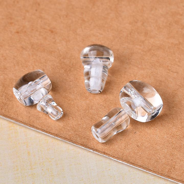 天然白水晶藏式三通配件白水晶一体三通配饰佛珠手链饰品配件批发