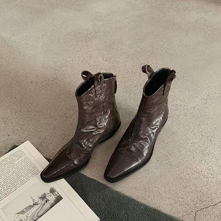 时装新款秋季秋冬靴子短靴小个子增高短靴女款2025新款百搭小短靴