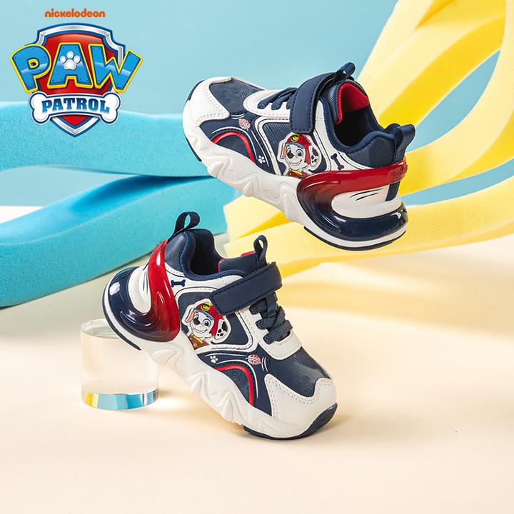 汪汪队2025新款秋冬季男童运动鞋3-6岁旋转纽扣幼儿园儿童鞋软底