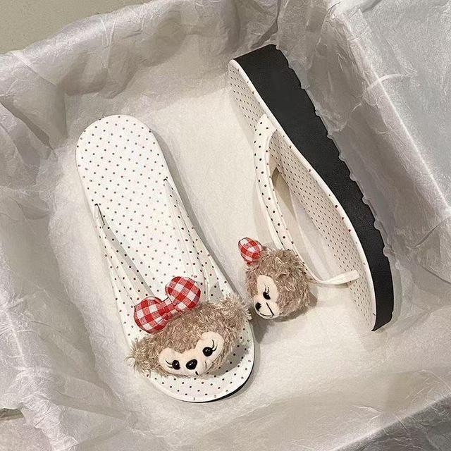 卡通可爱厚底人字拖女防滑防臭夏季沙滩海边2025新款爆款人字拖鞋
