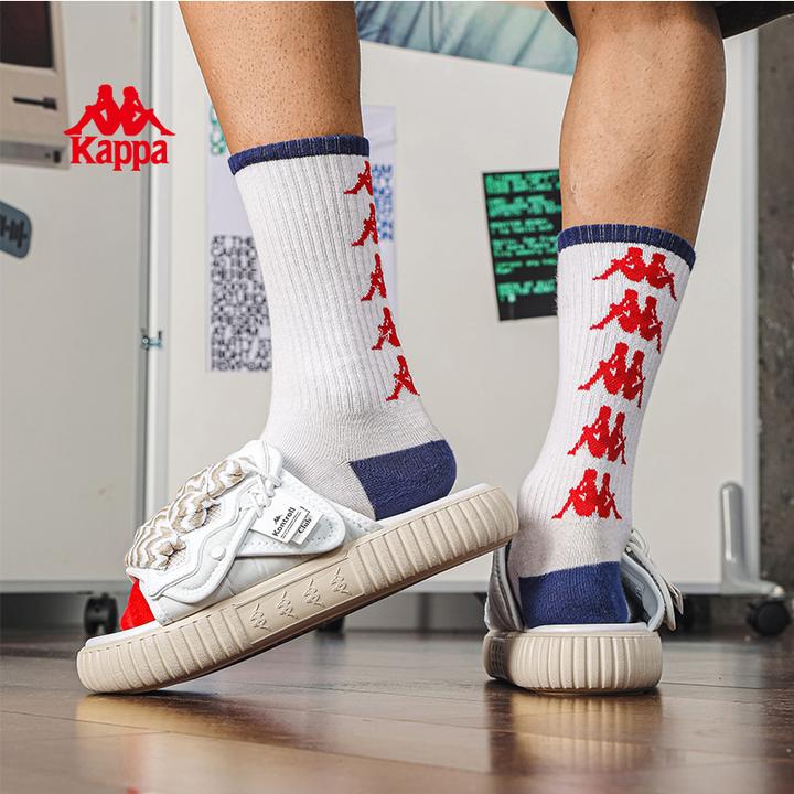 Kappa男鞋拖鞋新款运动休闲轻便软底防滑厚底外穿鞋子K0EX5LT23CJ