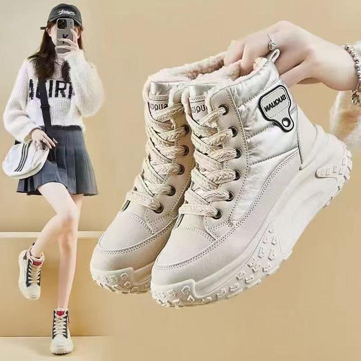 （主播补贴）雪地靴2025新款英伦风保暖加绒加厚