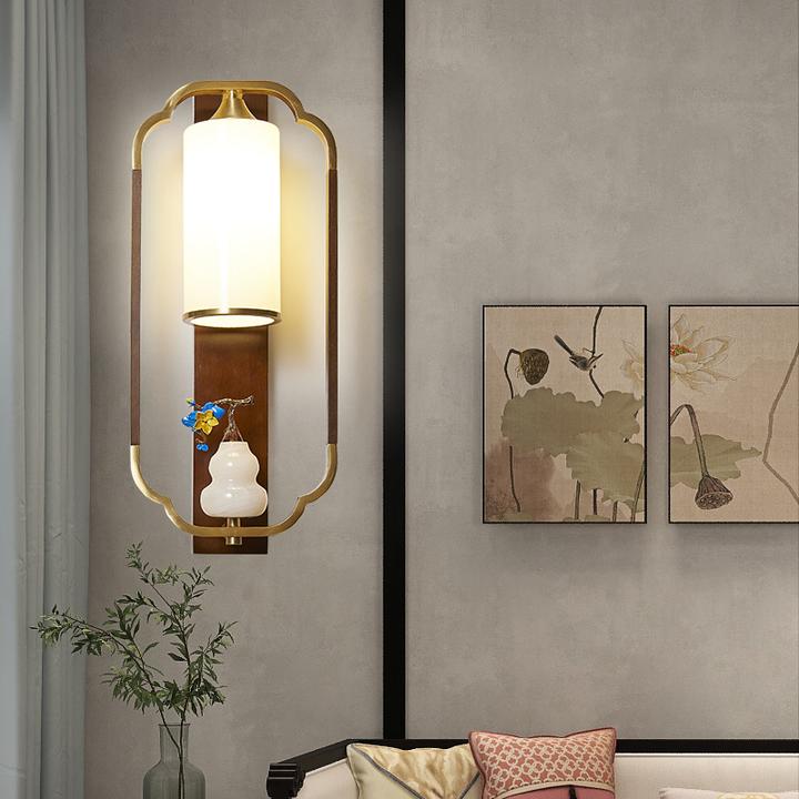 新款国风款壁灯客厅房间卧室装饰墙壁灯简约大气护眼新中式壁灯