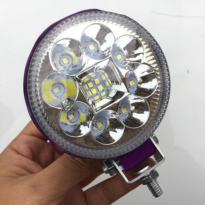 汽车led射灯超亮三寸圆灯货车12v24v倒车灯边灯工程车叉车大灯雾
