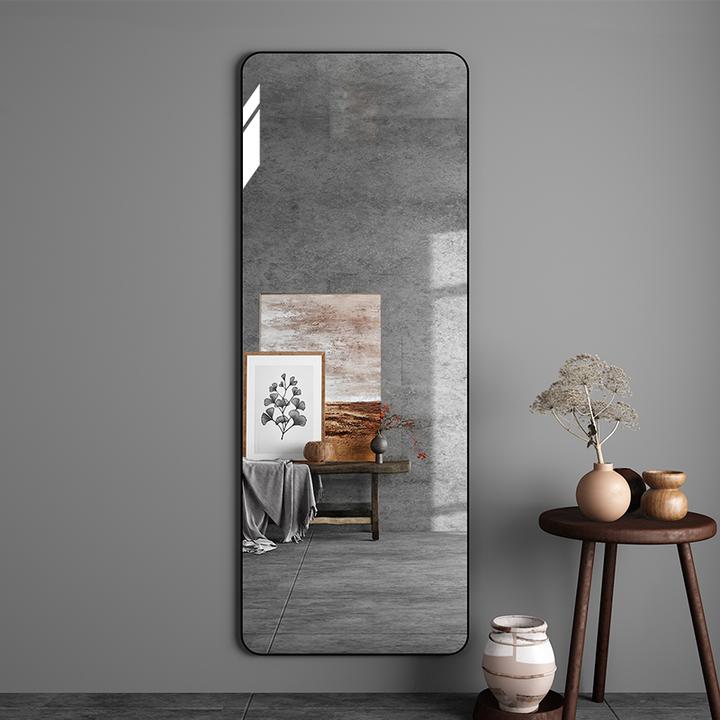 法式轻奢全身镜家用女生卧室壁挂试衣镜可挂可立高清墙面穿衣镜子