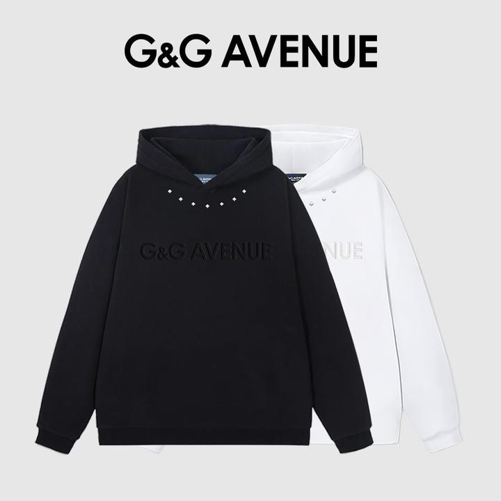 法国G&G AVENUE美式简约连帽卫衣秋季休闲男女同款上衣-GW2524164