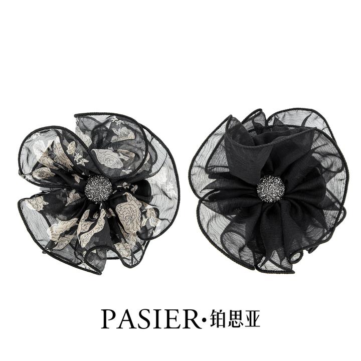 赫本王妃东方之珠 轻奢显发量上班族浪漫感时尚百搭丸子夹 FB2318