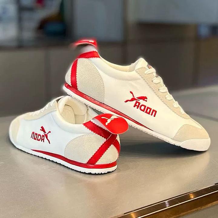 男鞋春秋透气高级感百搭休闲阿甘板鞋青少年运动软底轻便小白潮鞋