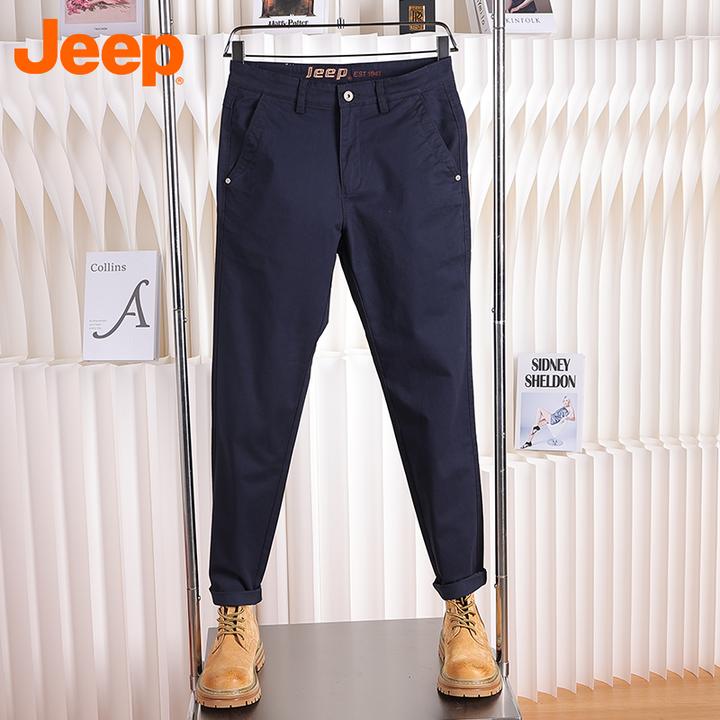 JEEP吉普2025秋季时尚微弹男休闲裤秋冬男士休闲裤子时尚长裤透气