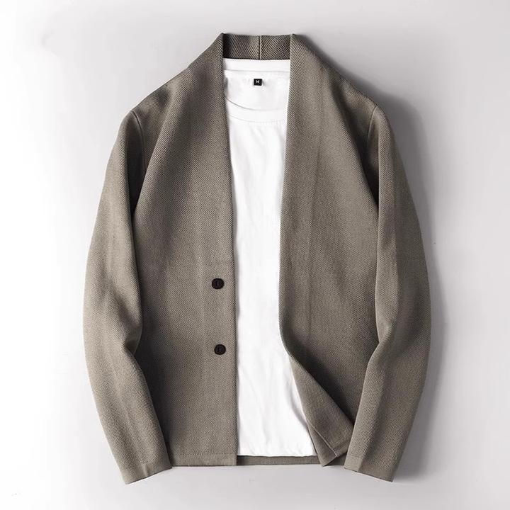 仓石一树高级感商务休闲开衫毛衣男修身帅气百搭痞帅慵懒风男装