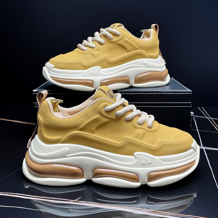 【缓震耐磨】法莎尼亚超火老爹鞋男2025秋季厚底增高潮流百搭休闲鞋