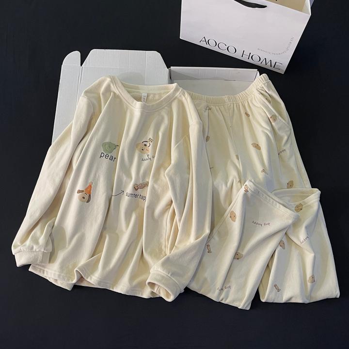 睡衣女秋冬季海岛绒大码加厚25新款珊瑚绒保暖甜美冬天家居服套装